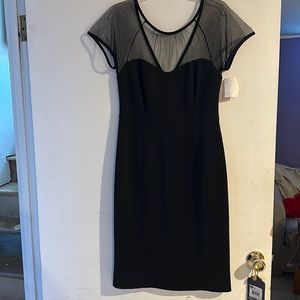 Black midi cocktail dress